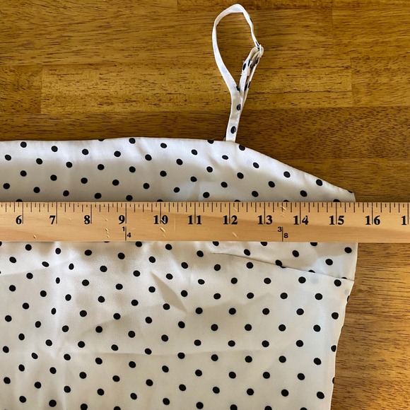 Altar'd State Polka Dot Mini Babydoll Dress Small Ruffle Hem Sundress Y2K Style - Picture 9 of 11